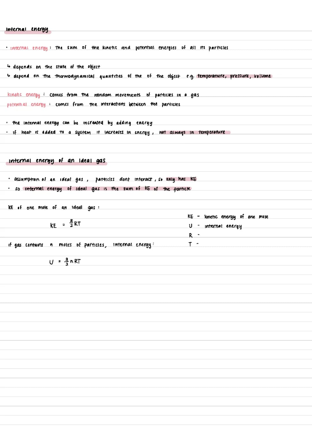 ALEVEL PHYSICS Thermal Physics