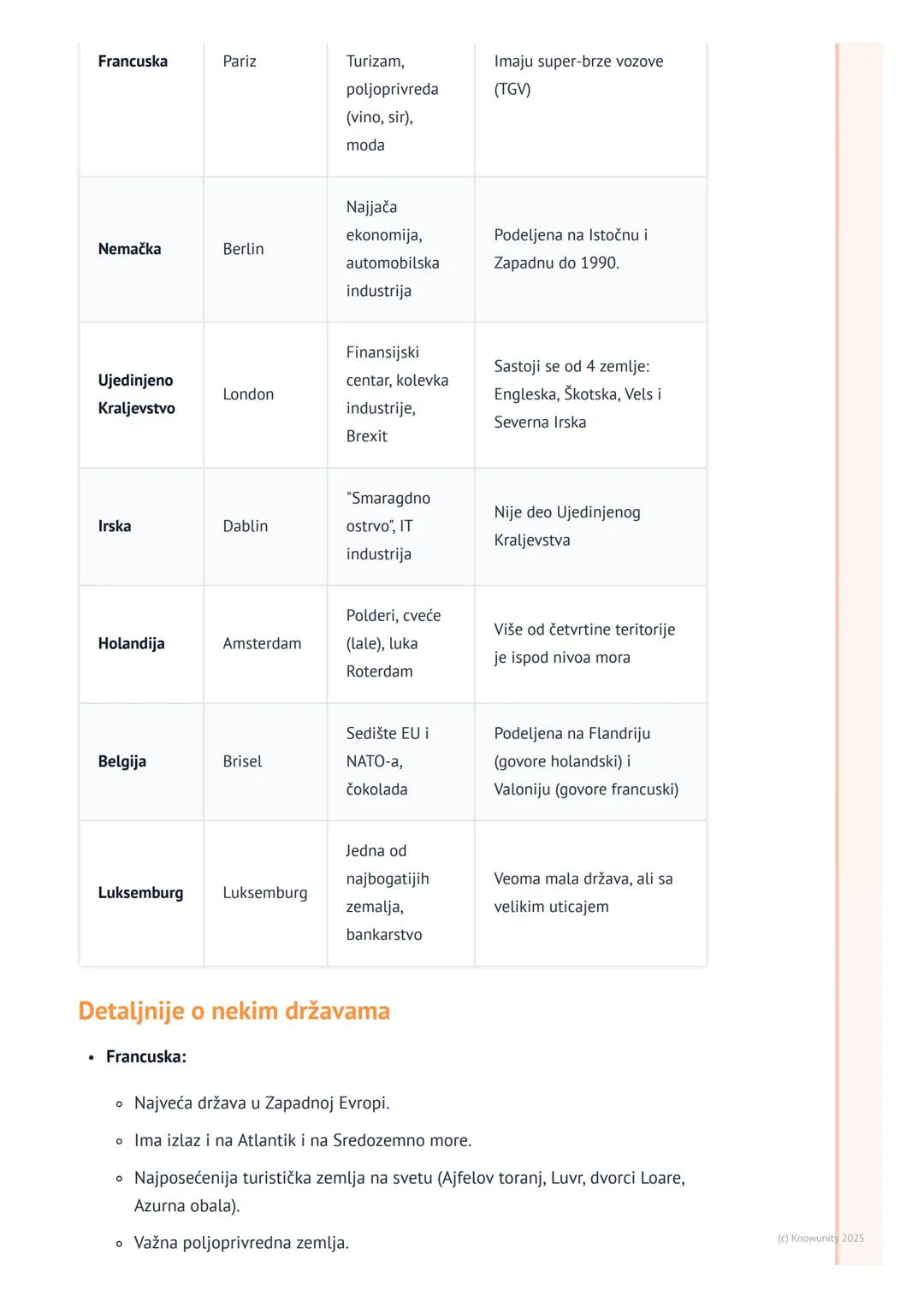 # Zapadna Evropa

Uvod u Zapadnu Evropu

Zapadna Evropa je najrazvijenija regija Evrope. Obuhvata države koje izlaze na
Atlantski okean i Se