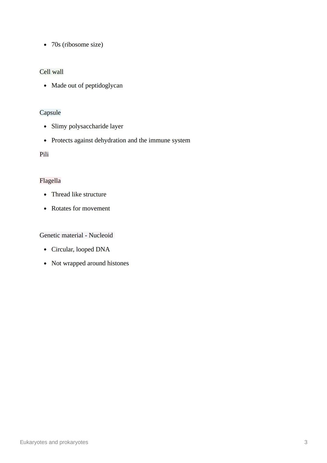 *
Eukaryotes and prokaryotes
Eukaryotes
Types of eukaryotic cells
• Animals
• Plant
• Fungi
• Protista
All eukaryotic cells have
A true nucl