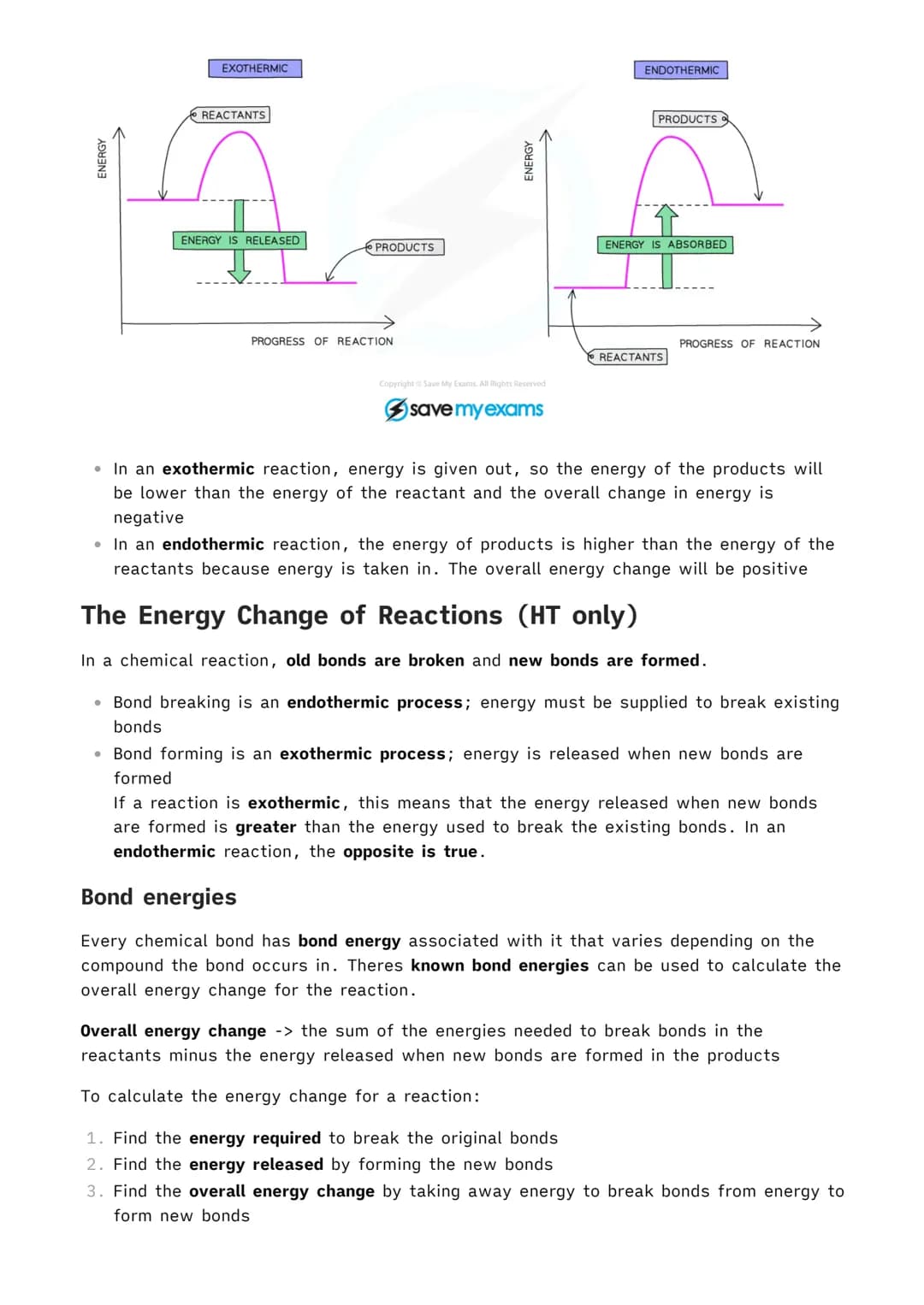 1.5.1 Exothermic and Endothermic Reactions
✓ Chemistry MOC
Energy Transfer During Exothermic and Endothermic
Reactions
Whenever there are ch