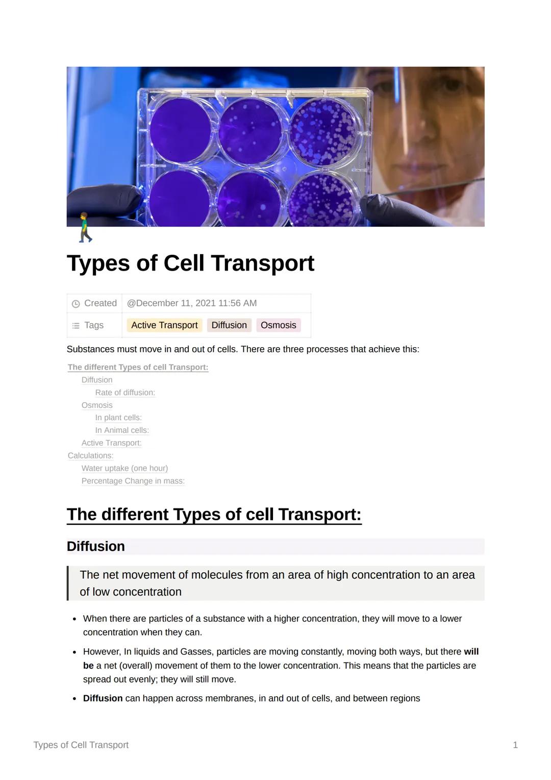 Types of Cell Transport
Created @December 11, 2021 11:56 AM
Tags
Substances must move in and out of cells. There are three processes that ac