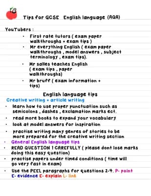 Know GCSE English language tips  thumbnail