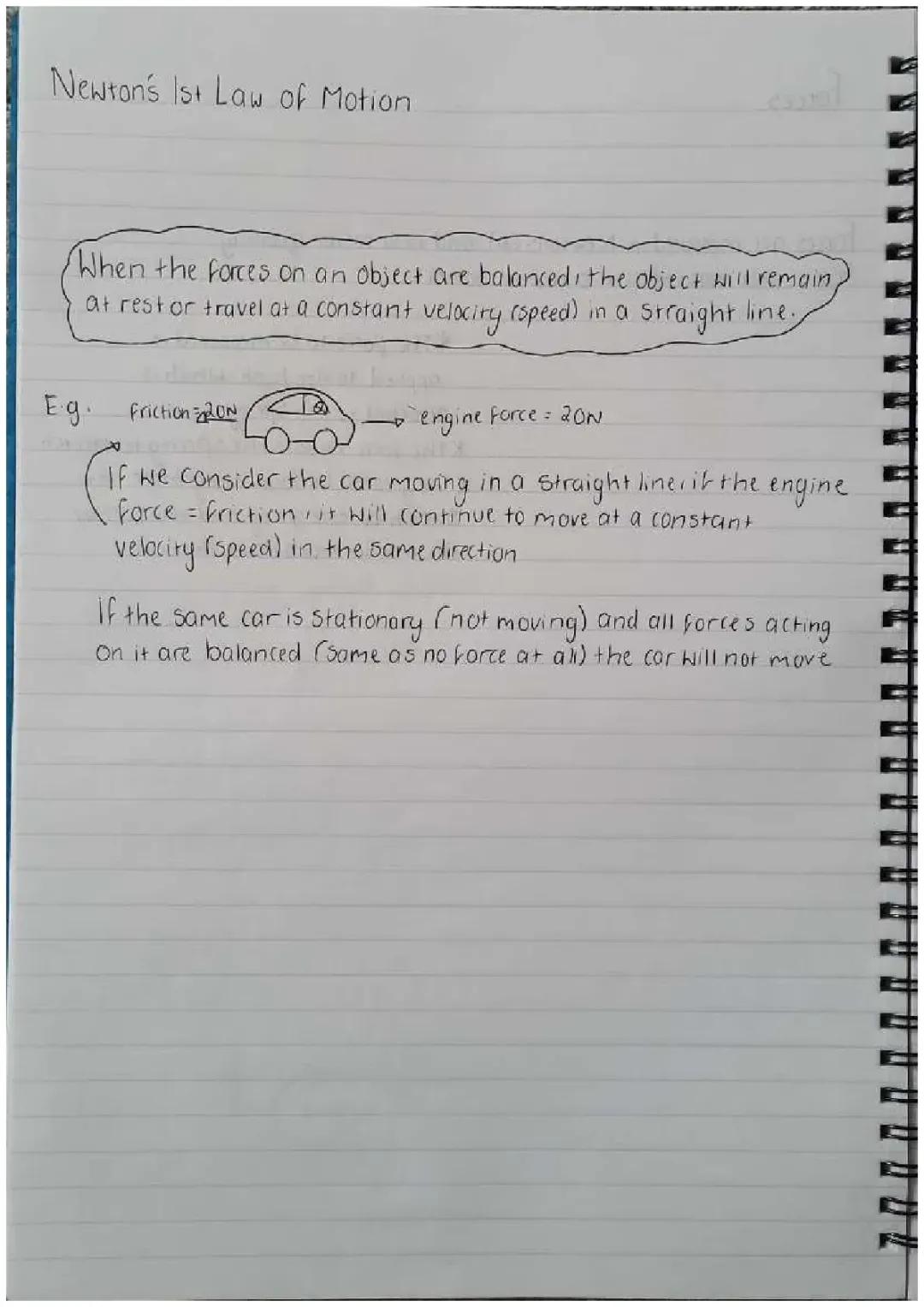 Newton's Laws: Fun Physics Notes for KS3 & Nat 5