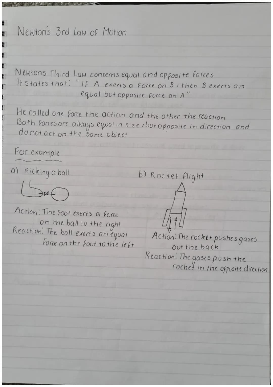 Newton's Ist Law of Motion
When the forces on an object are balanced, the object will remain,
at rest or travel at a constant velocity (spee