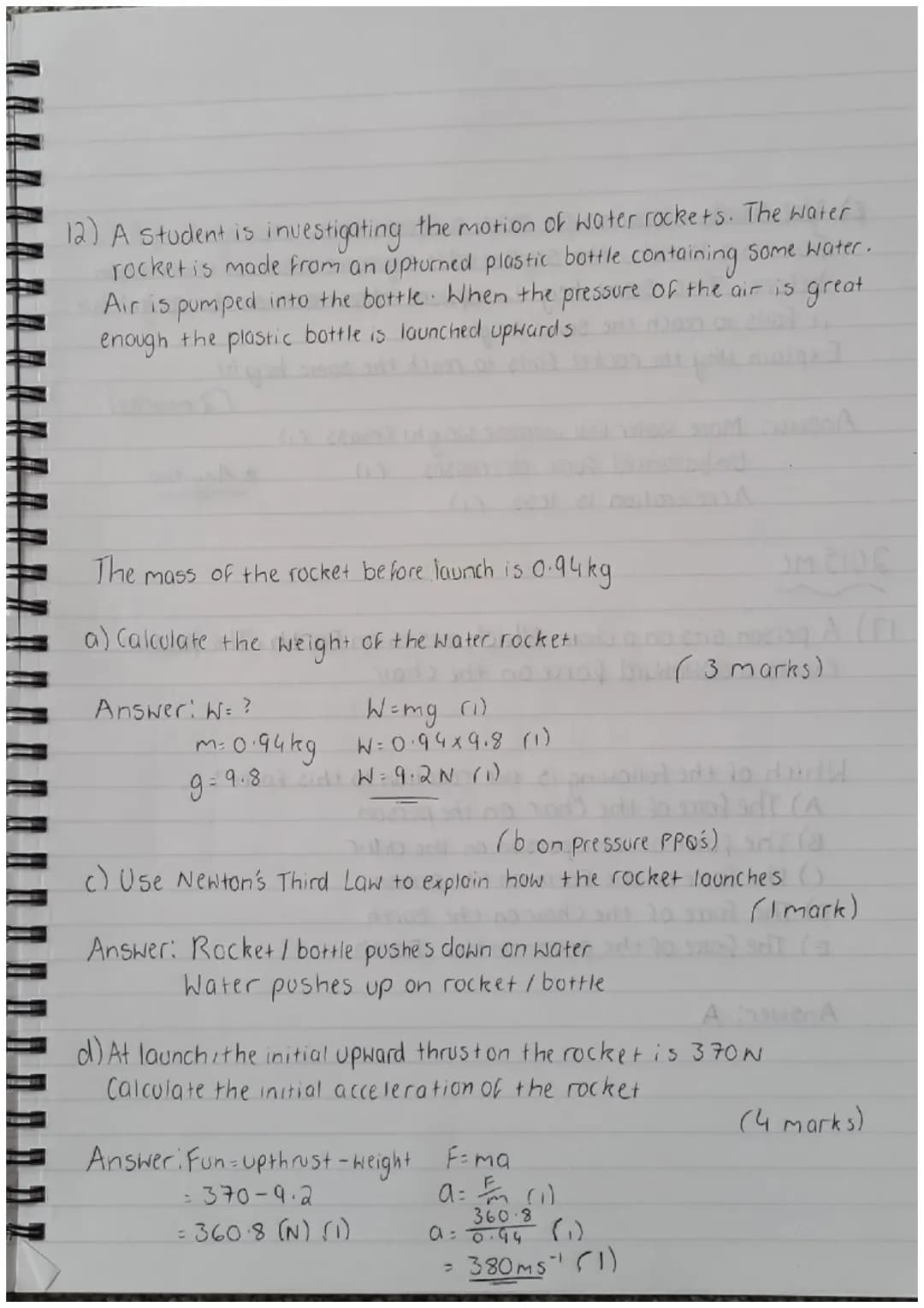 Newton's Ist Law of Motion
When the forces on an object are balanced, the object will remain,
at rest or travel at a constant velocity (spee