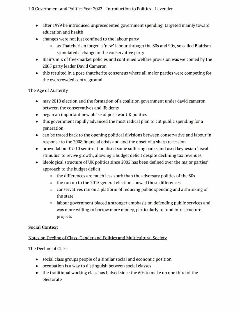 1:0 Government and Politics Year 2022 Introduction to Politics - Lavender
summer tasks
government + politics
Notes
Introduction to Politics
