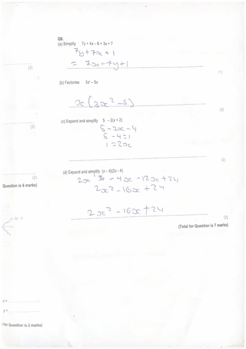 9.2
Total for question = 2 marks)
Q8.
Q9.
16km
X
x
2=a²+b²
x² = 16²+7²
POR is a right-angled triangle.
7km
x² =256+49
x² 305
Give your answe