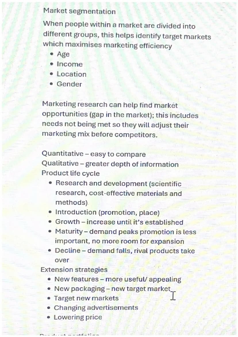 Product - identify customers' needs or wants
Price - good value
Promotion-potential customers must be aware
Place - convenience, channels of