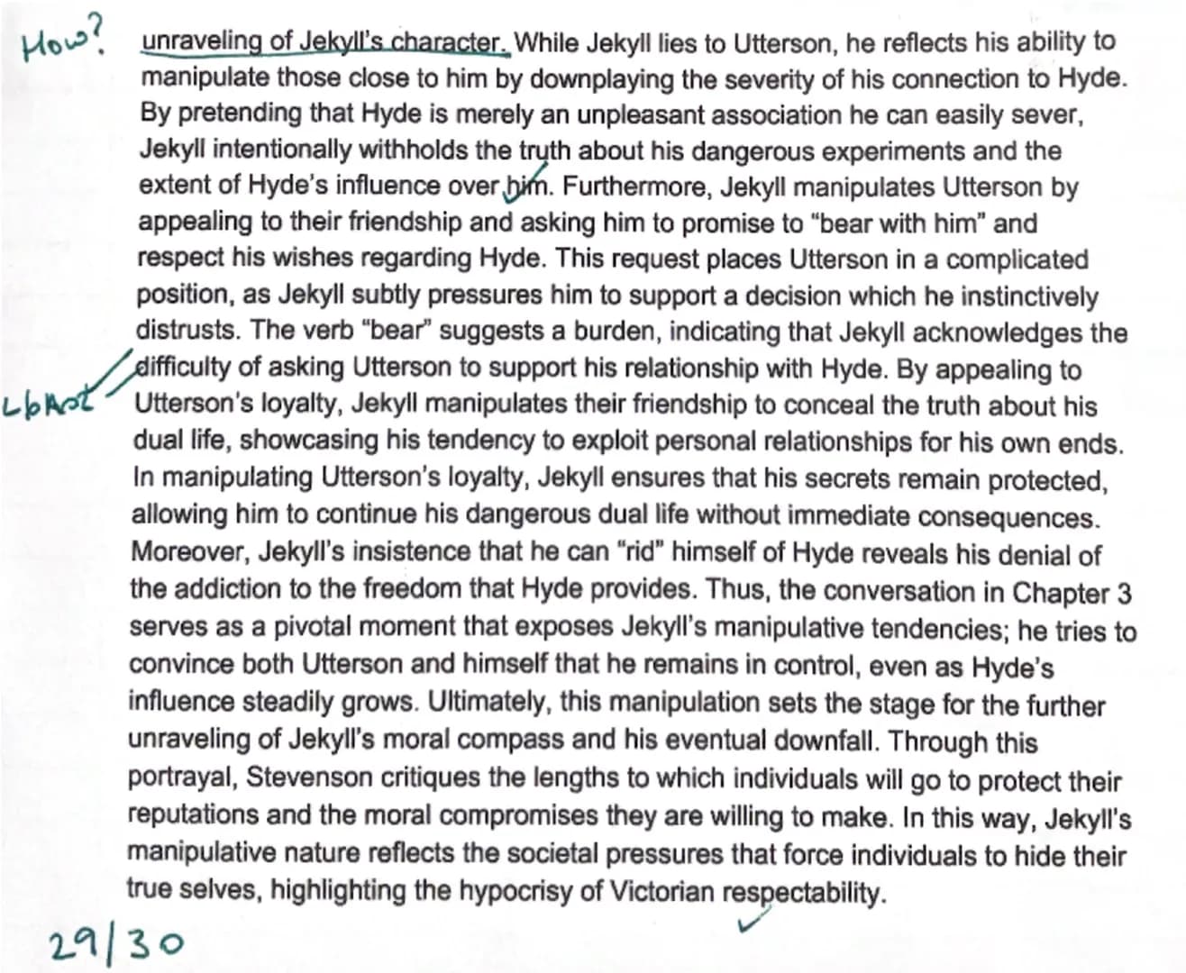 QHow does Stevenson present Jekyll in the novel Jekyll and Hyde? - include the
extract from Cht 3
of novella
A
In the novela Dr Jekyll and M