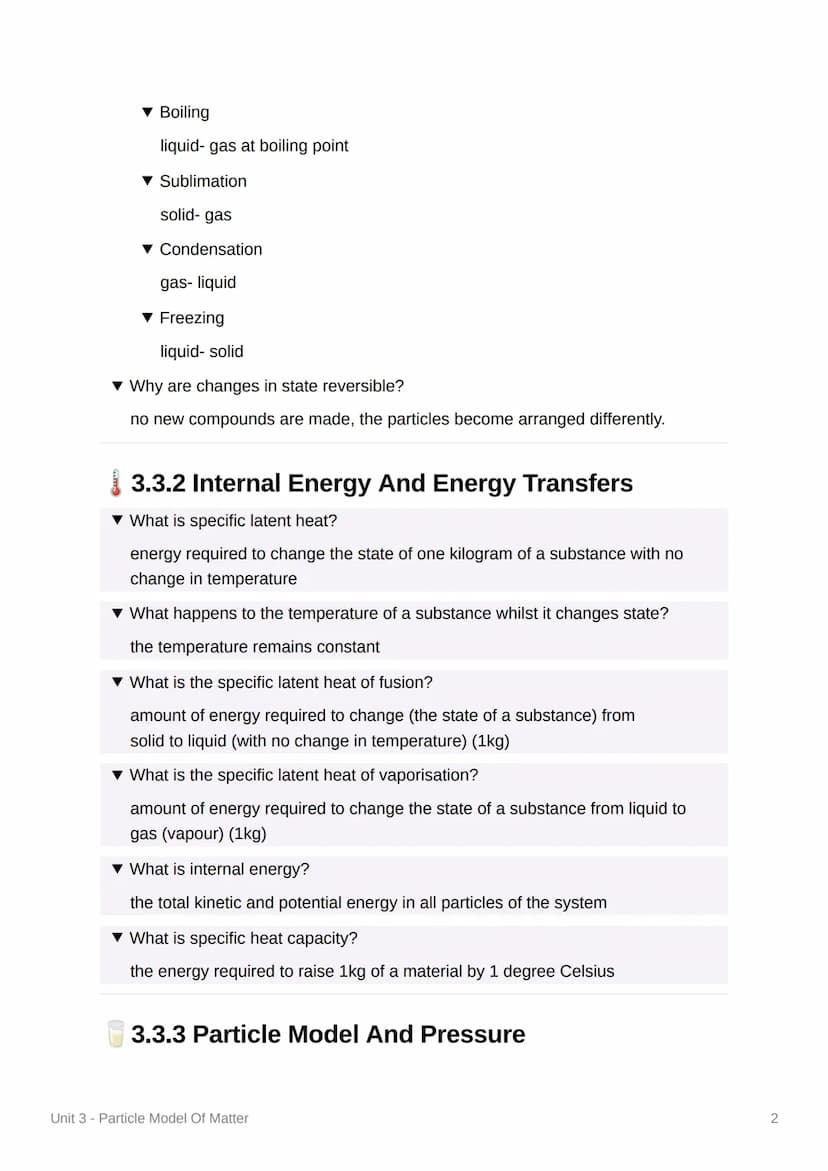 Unit 3 - Particle Model Of Matter
3.3.1 Changes of State and the Particle Model
▼ What are the properties of a solid?
particles are in a reg