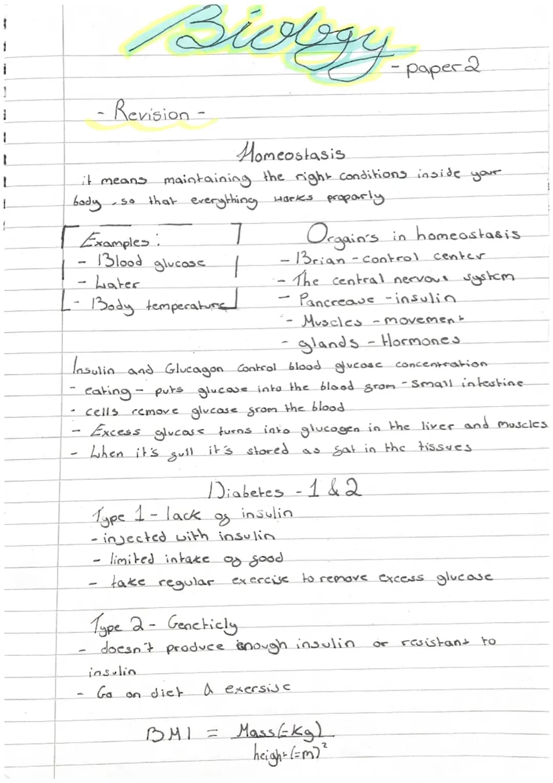 i
1
1
Biology.
- Revision -
Homeostasis
-paper 2
it means maintaining the right conditions inside your
that everything works proparly
L
body