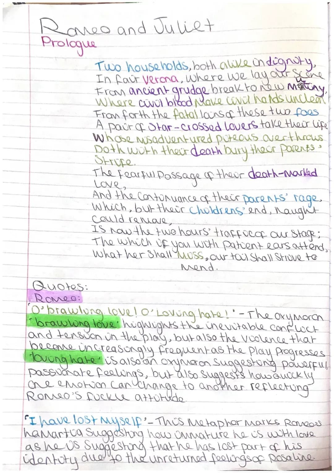 Romeo and Juliet quotes