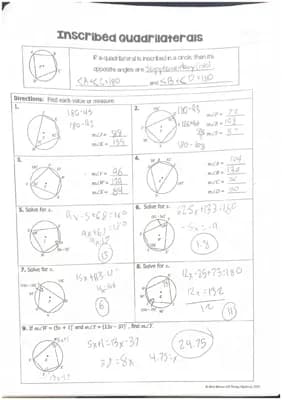 Know Inscribed Quadrulaterals thumbnail