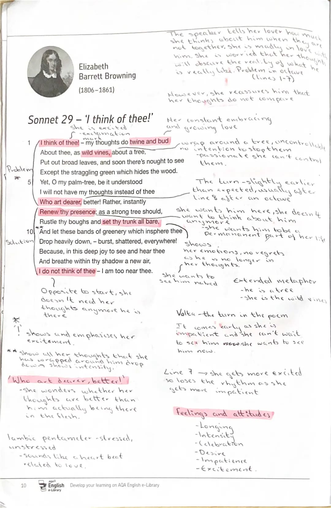 GCSE English poetry analysis 