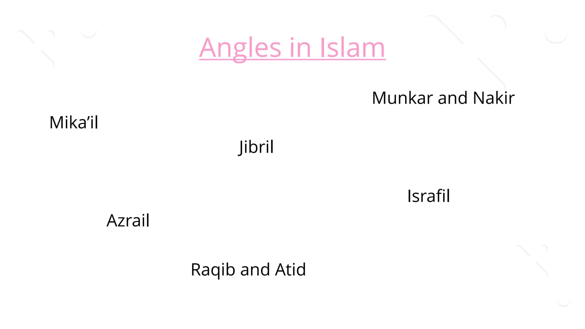 Angels What is an Angel?
+In many religions, an angel is a good spirit. The word angel
comes from the Greek word angelos which means
"messen