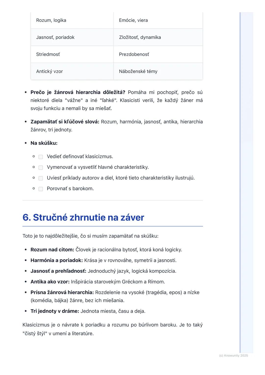 # Charakteristika klasicizmu

## 1. Úvod do klasicizmu

Klasicizmus je rozsiahly umelecký a literárny smer, ktorý sa objavil v 17. storočí
v