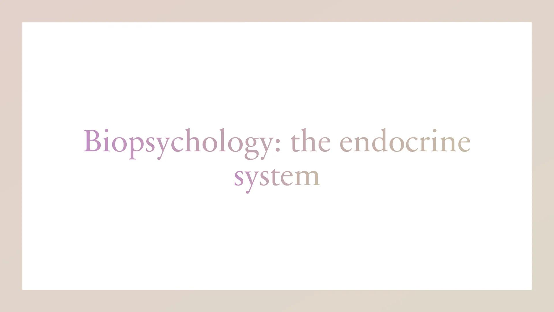 Biopsychology: divisions of
the nervous system The specification says:
The divisions of the nervous system: central and peripheral (somatic 