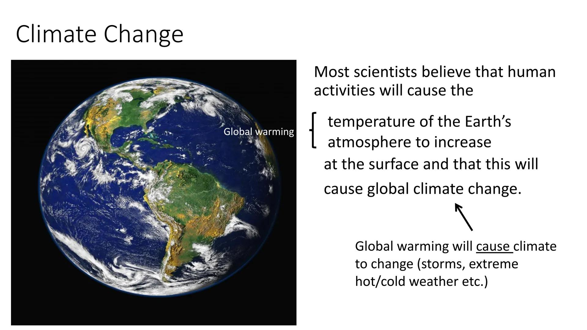 Greenhouse gases
Greenhouse gases in the
atmosphere maintain
temperatures on Earth
high enough to support
life.
Water vapour (H₂O),
carbon d