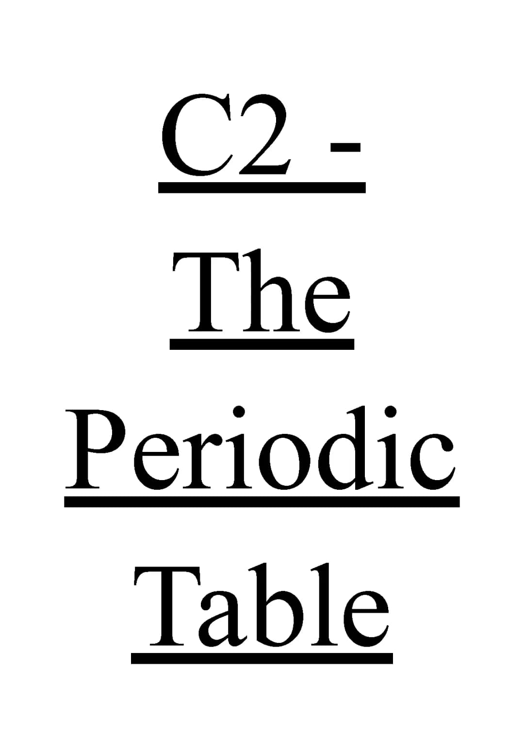 Complete AQA GCSE Chemistry C2 Revision Notes PDF