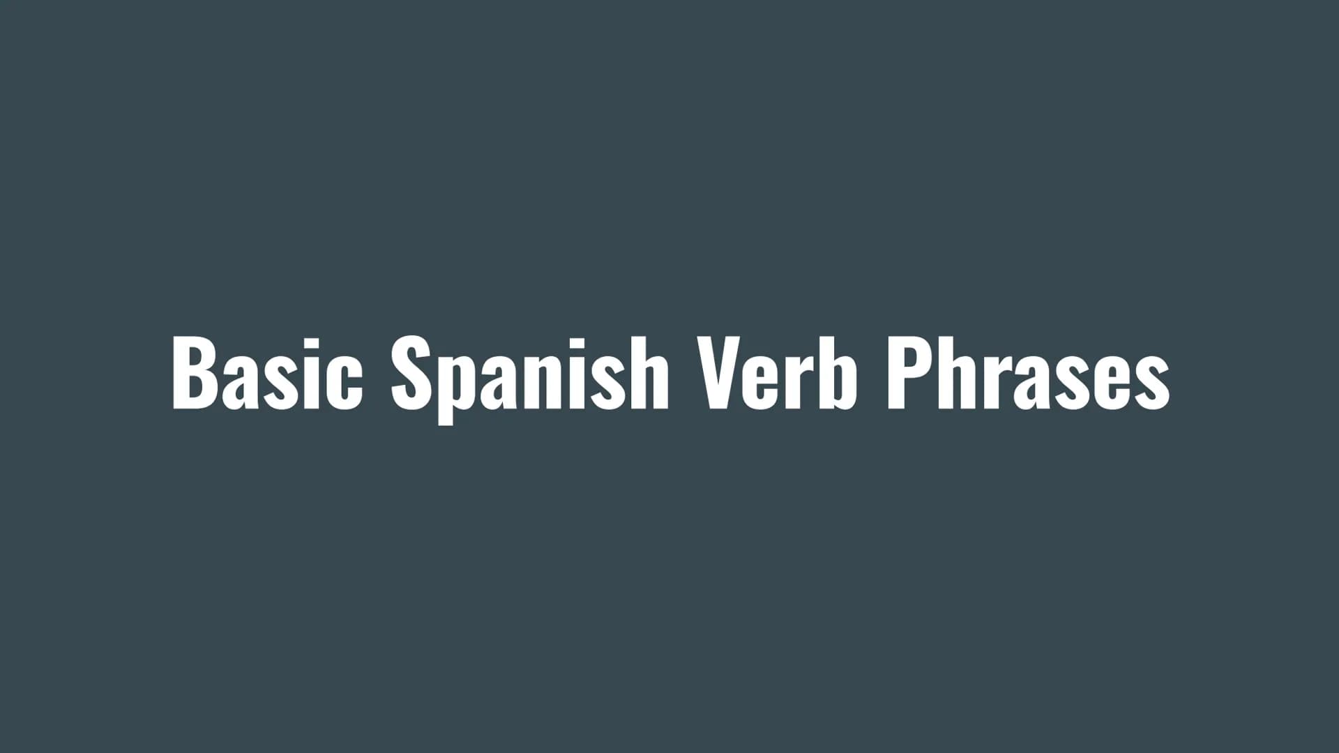 Basic Spanish Verb Phrases In my opinion, it is...
In my opinion, they are...
I think that...
The way I see it...
It seems to me that...
Fro