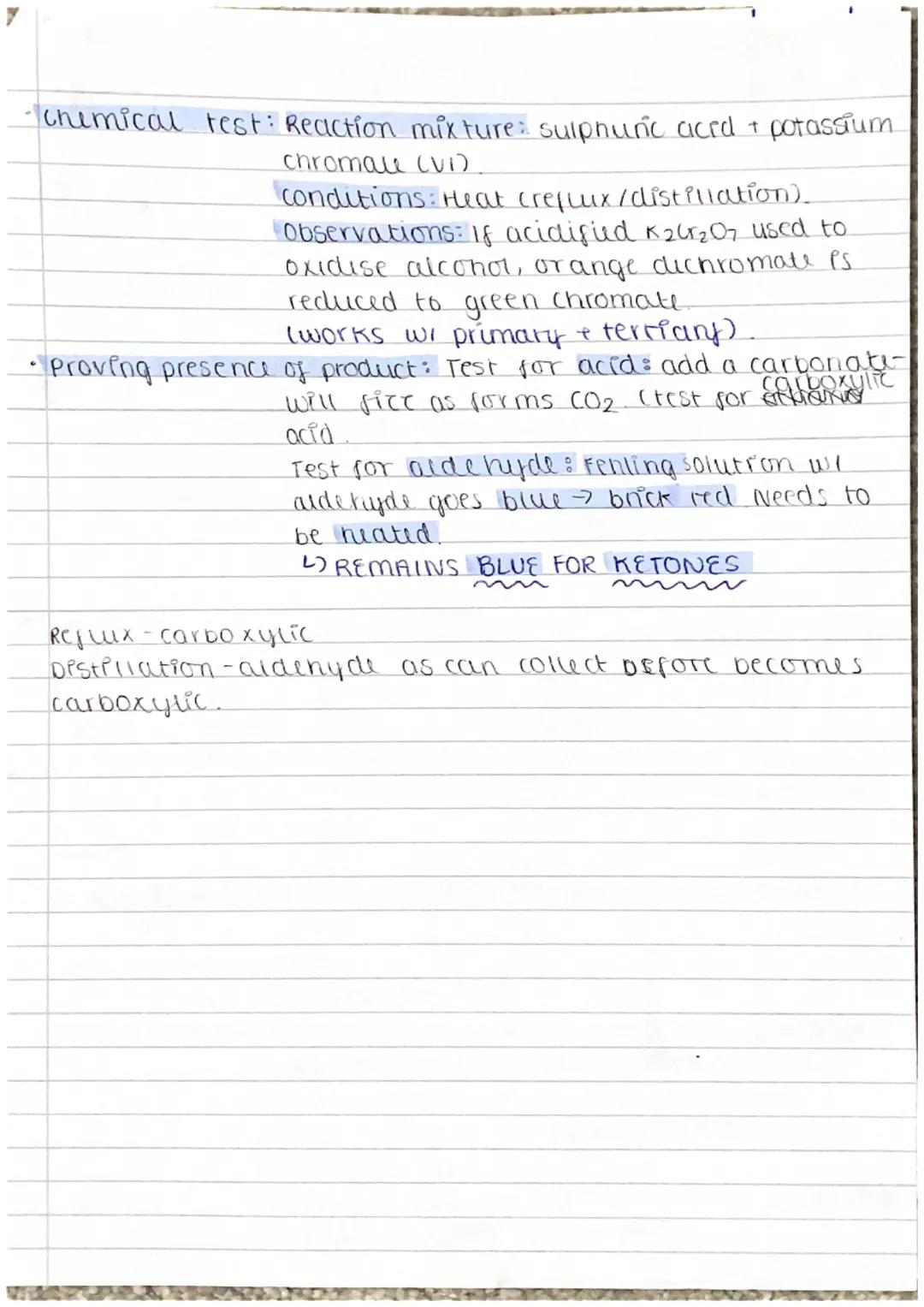 251/1123 Chemistry
Alcohols
Retrieval
most reactive: lodocthane → Longer bonds; easier to break
↳ lower enthalpy.
Bromoethane.
Least reactiv