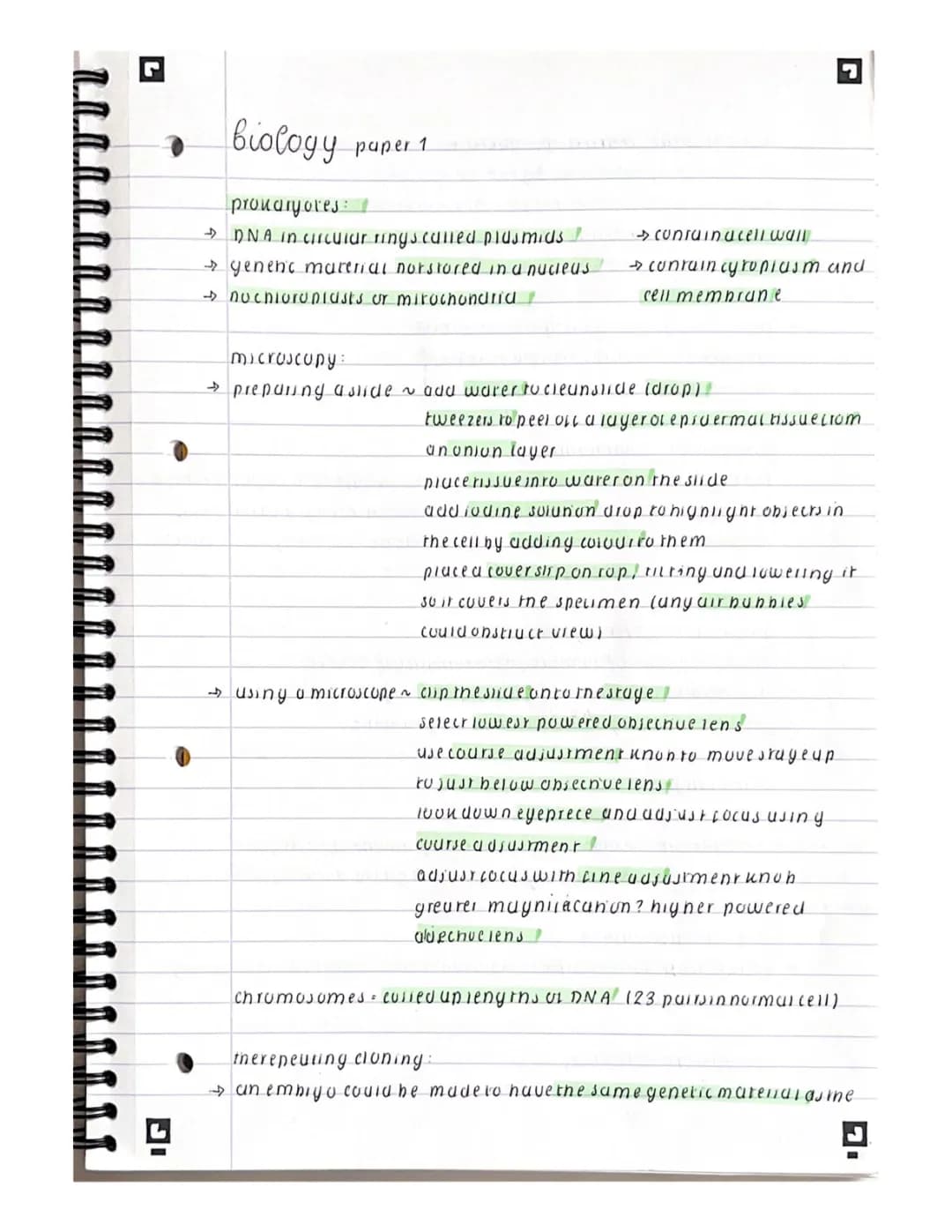 AQA GCSE Biology: Cell Biology and Organisation