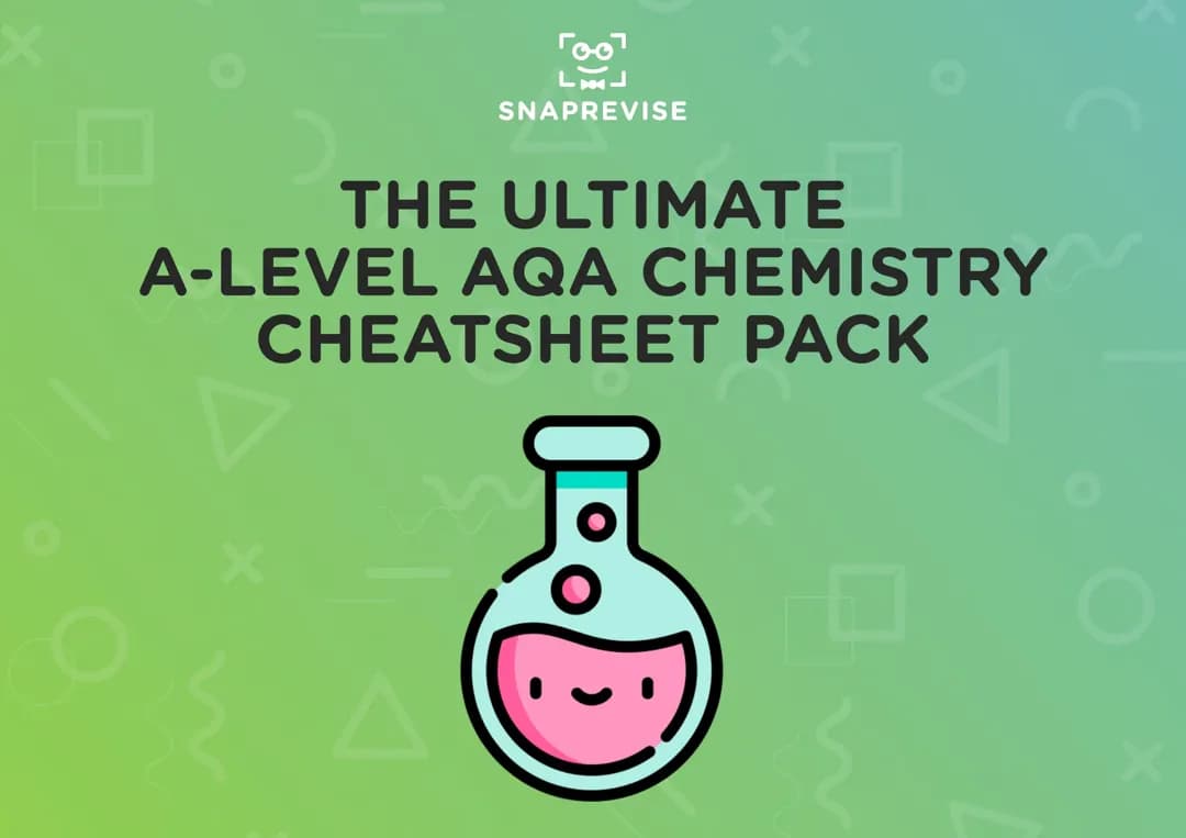 AQA A-level Chemistry cheat sheet 