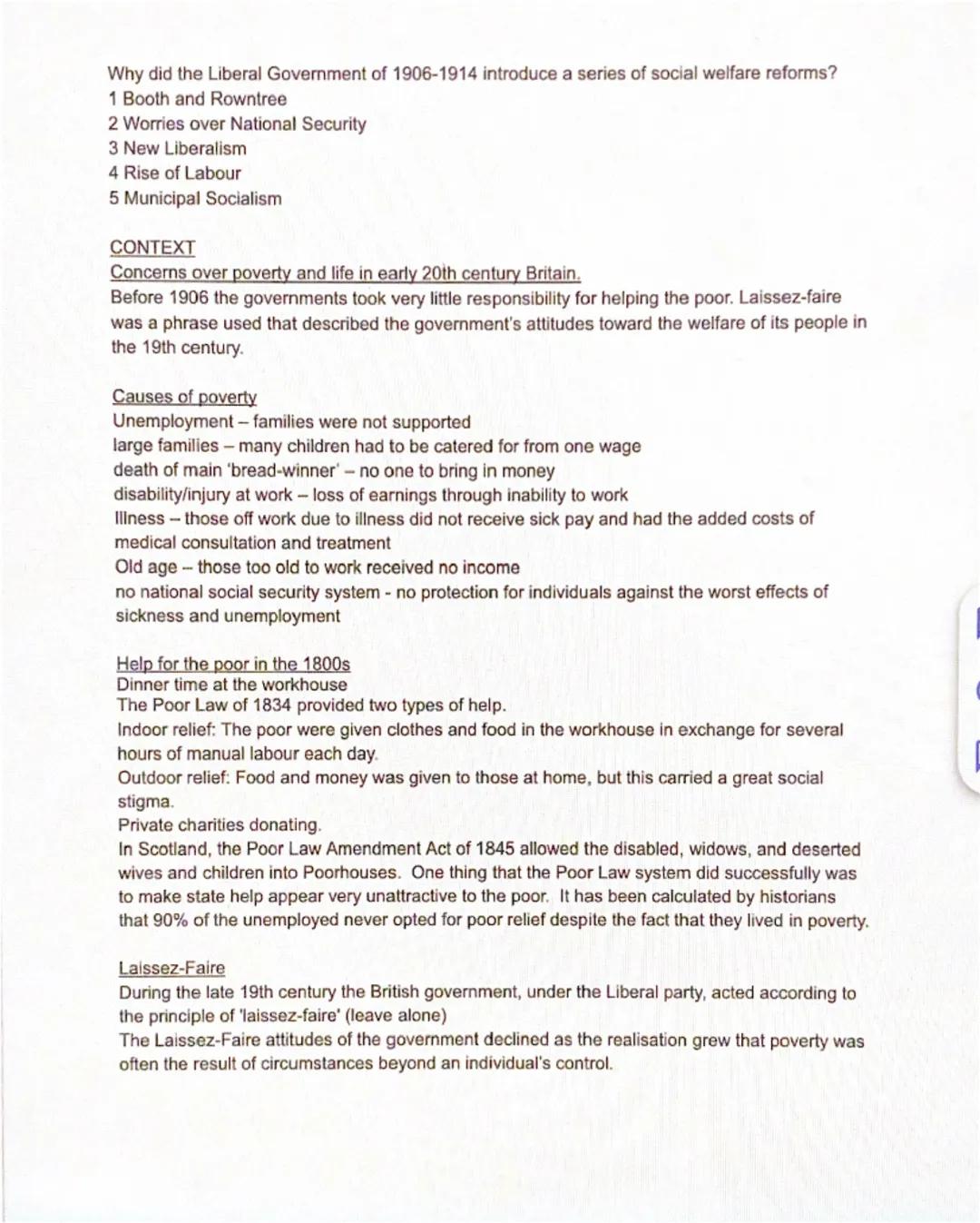 Why did the Liberal Government of 1906-1914 introduce a series of social welfare reforms?
1 Booth and Rowntree
2 Worries over National Secur