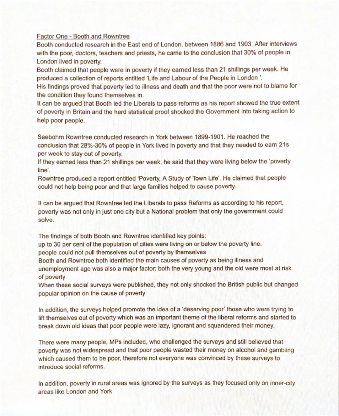 Why did the Liberal Government of 1906-1914 introduce a series of social welfare reforms?
1 Booth and Rowntree
2 Worries over National Secur