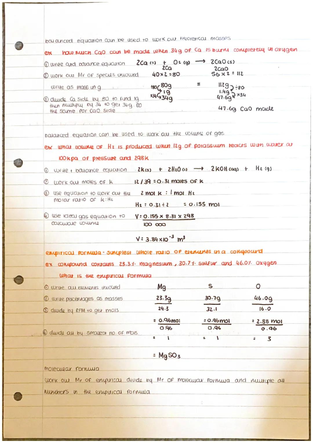 the mole
a way of measuring amount of substance
I moi contains 6.02 x 10²3
atoms /ions.
no.
particle
avogado no.
constant
ex
mol
m
m²
m³
mas