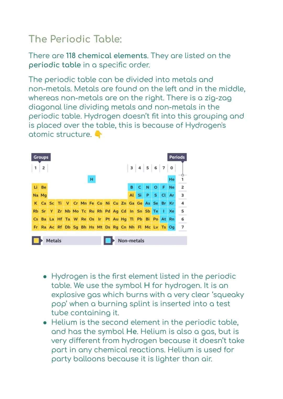 Elements, Compounds And
Mixtures:
Written By: Study.Life**
Key Points:
• Everything in the known universe is made up of the
elements found o