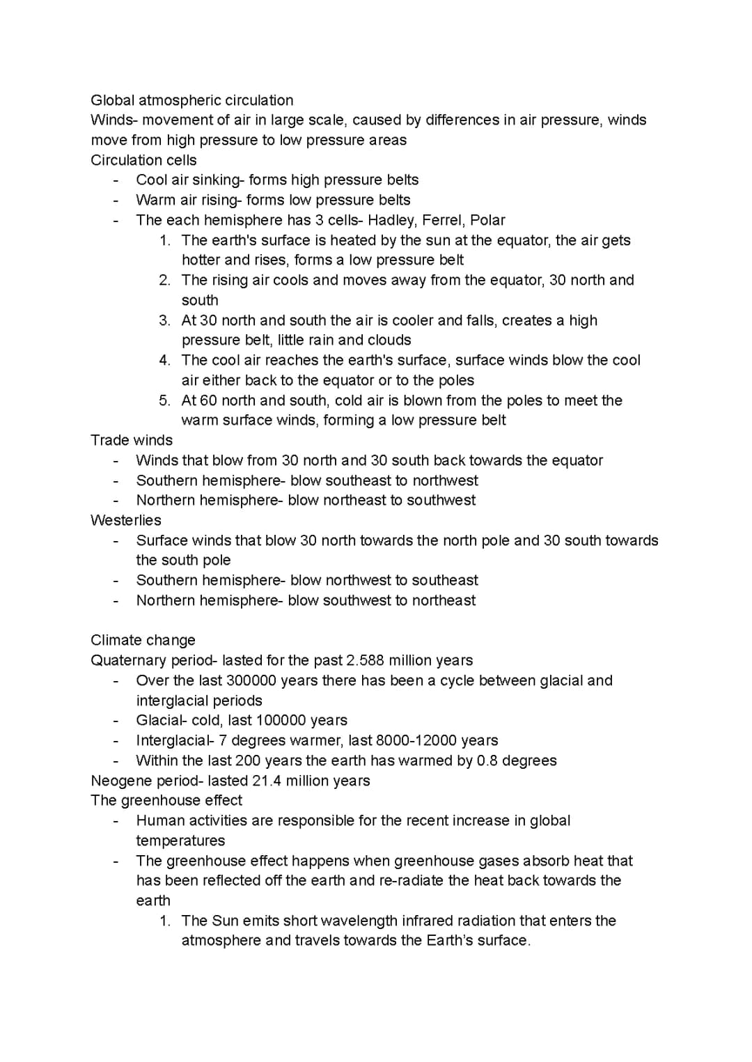 Hazardous Earth Whole Topic Notes - GCSE Edexcel B Geography 
