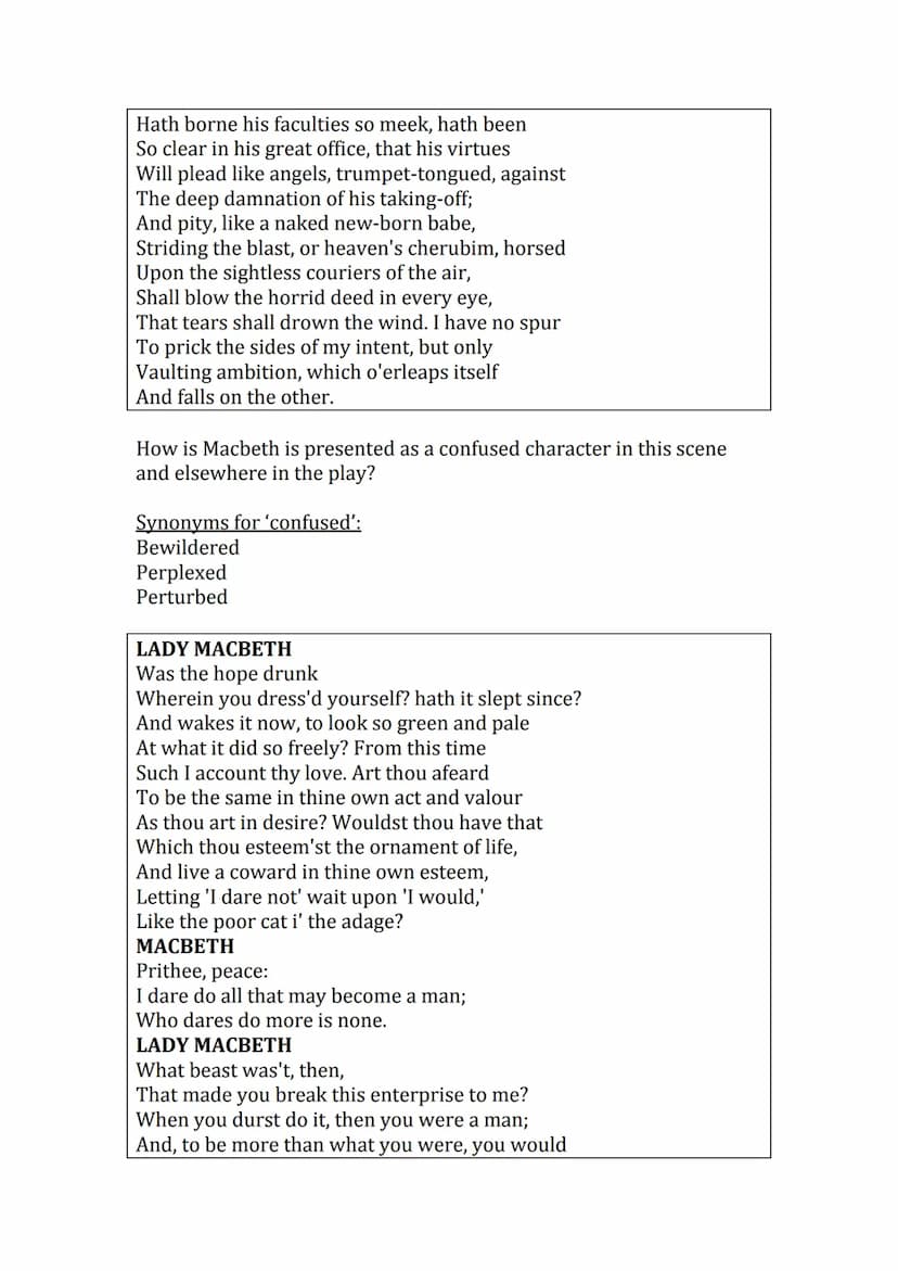 Shakespeare's
'Macbeth'
The best bits'
booklet Act 1
Act 1 Scene 1: The witches 'Fair is foul, and foul is fair' is an example
of a paradox.