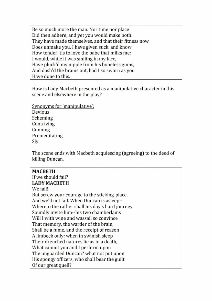 Shakespeare's
'Macbeth'
The best bits'
booklet Act 1
Act 1 Scene 1: The witches 'Fair is foul, and foul is fair' is an example
of a paradox.
