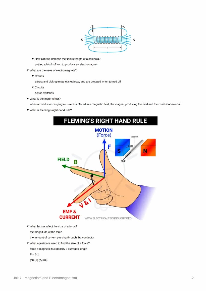 Unit 7 - Magnetism and Electromagnetism
4.7.1 Permanent and Induced Magnetism, Magnetic Forces and Fields
What are the poles of a magnet?
th
