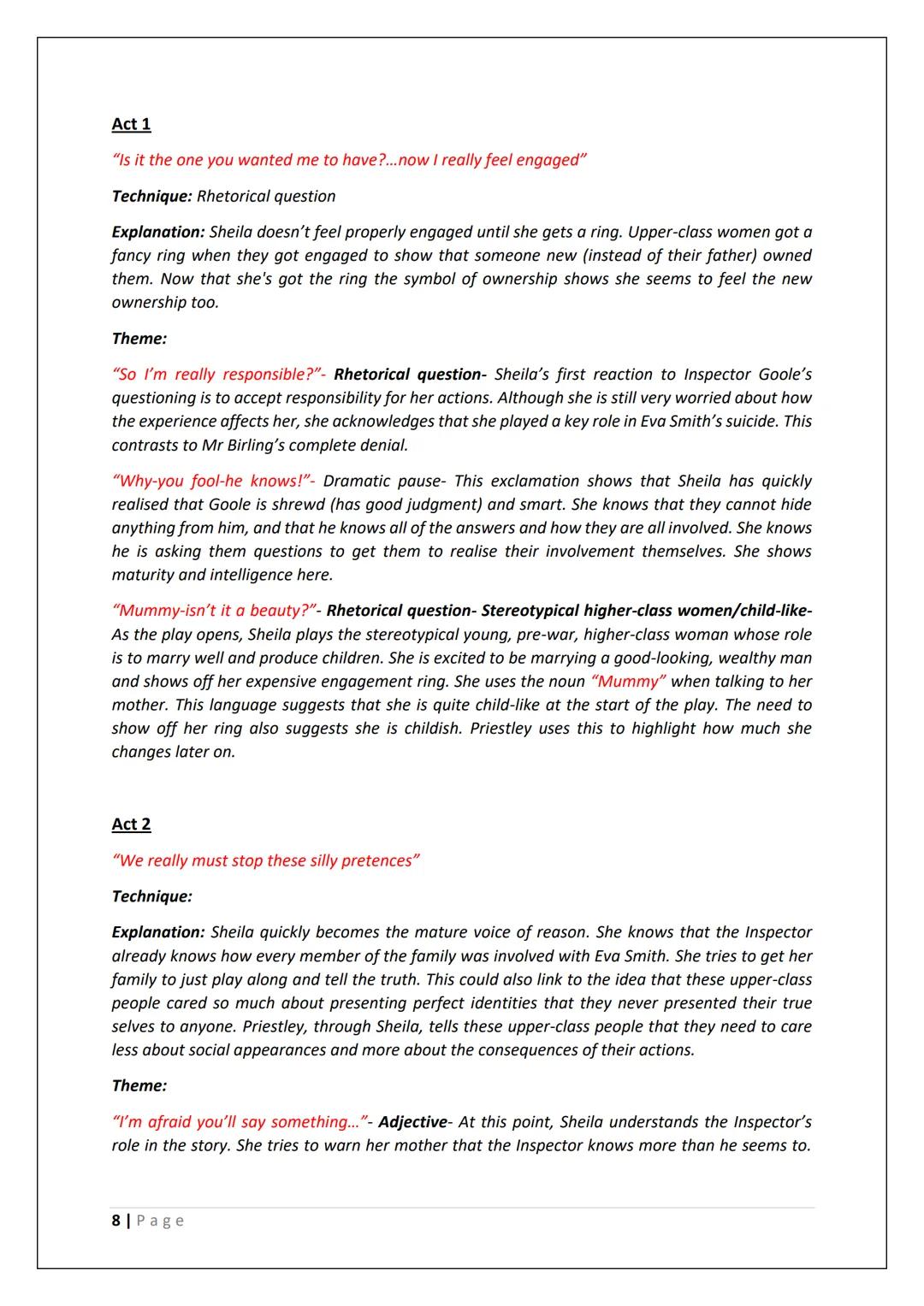 # An Inspector Calls Quotes and Analysis

## Introduction to An Inspector Calls

An Inspector Calls by J.B. Priestley is a play that revolve