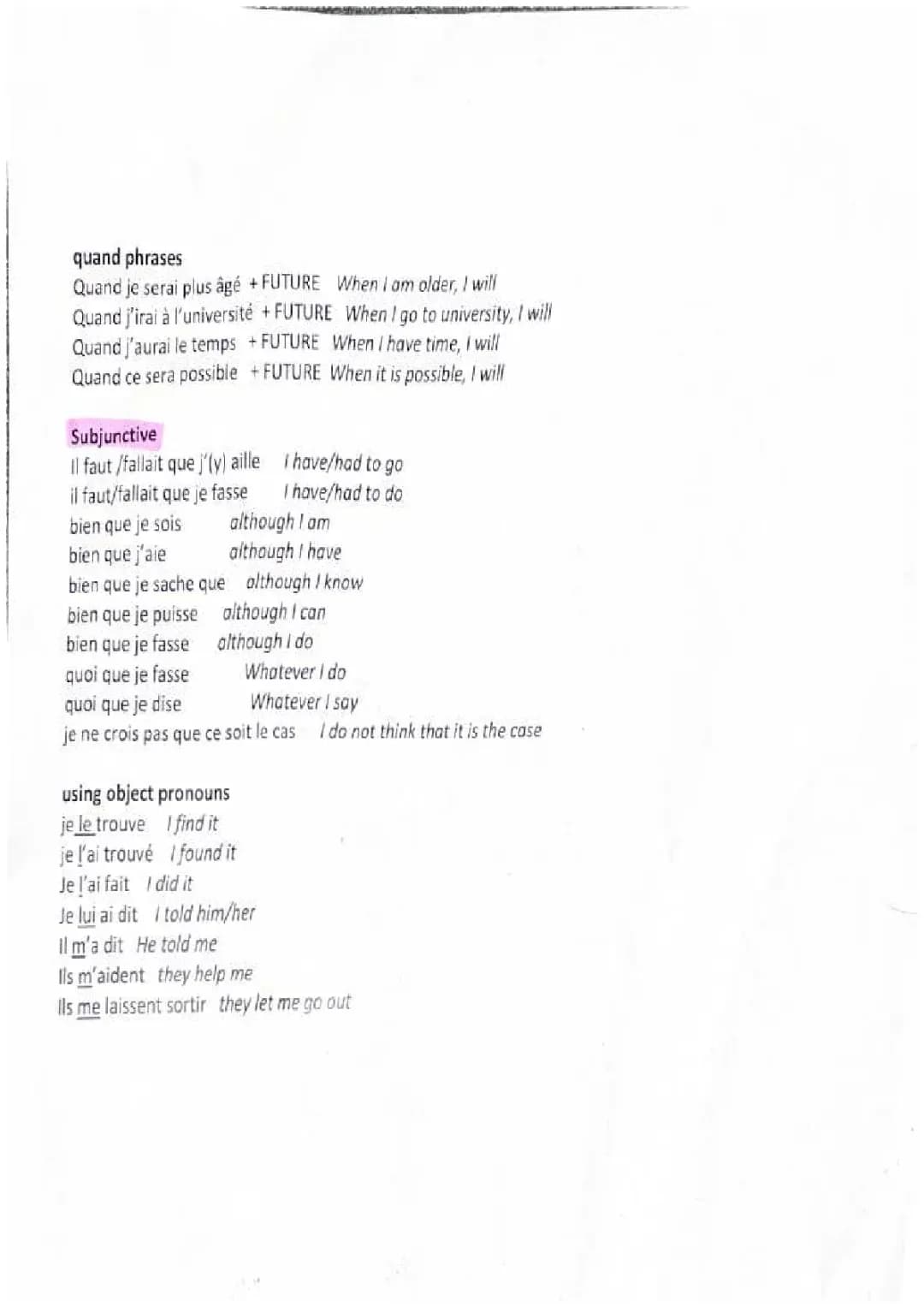 Fiches PDF et Exercices : Structures de phrases complexes en français pour le GCSE