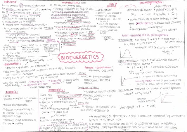 Know Bioenergetics - BIOLOGY (combined/ higher) thumbnail