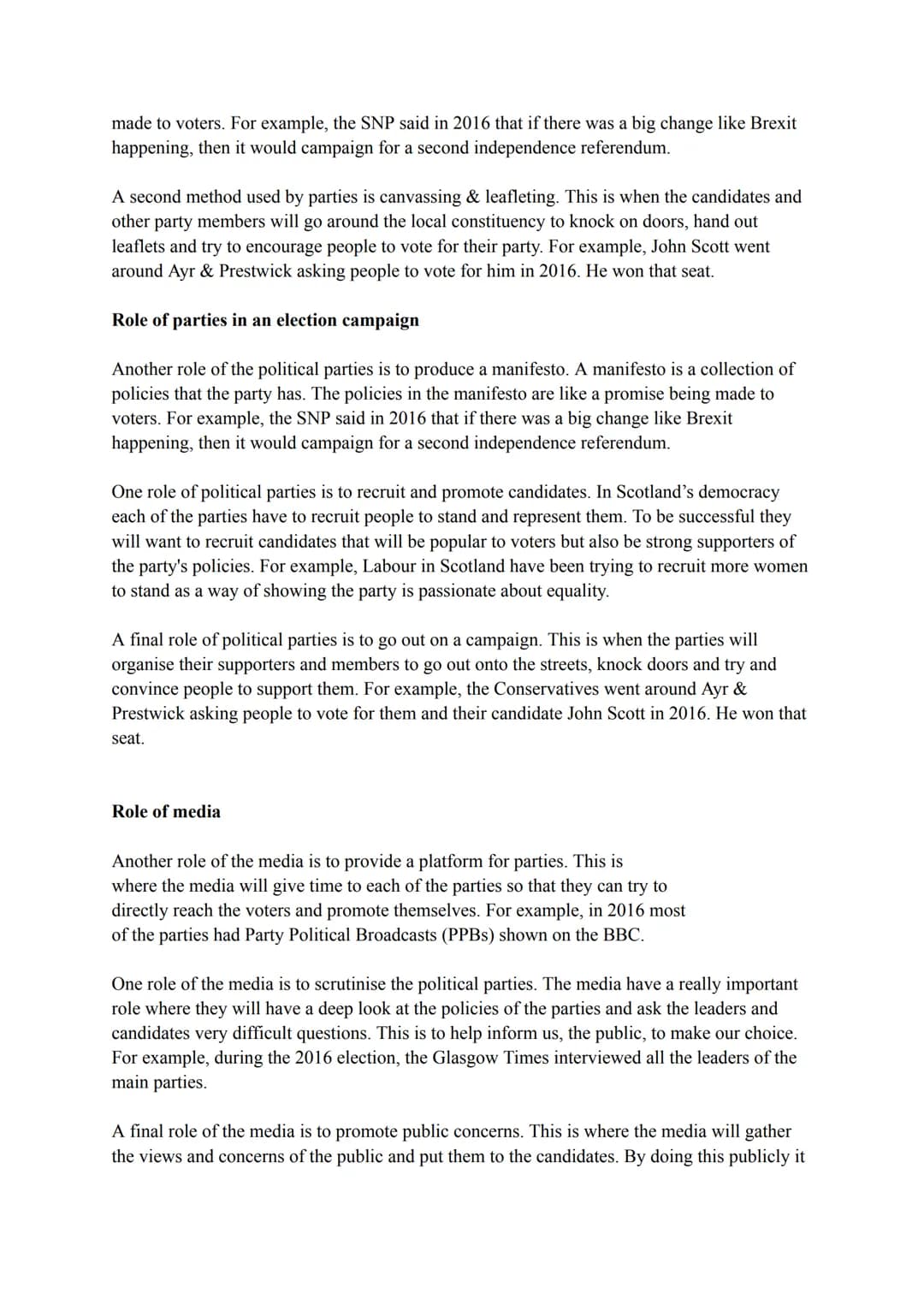 Democracy PEE Paragraphs
*Please remember Democracy is where your 8 marker is going to be*
*Representation is not coming up*
*This is not th