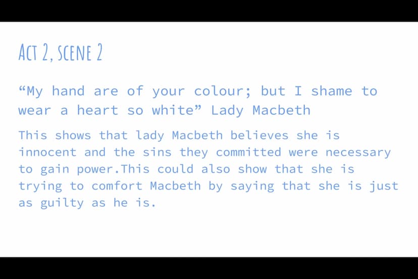 MACBETH QUOTES
-Jen ACT 1. SCENE 1
"Fair is foul and fouls is fair"
witches
-
The
Shows the witches malicious (nasty/cruel)
intent. This quo