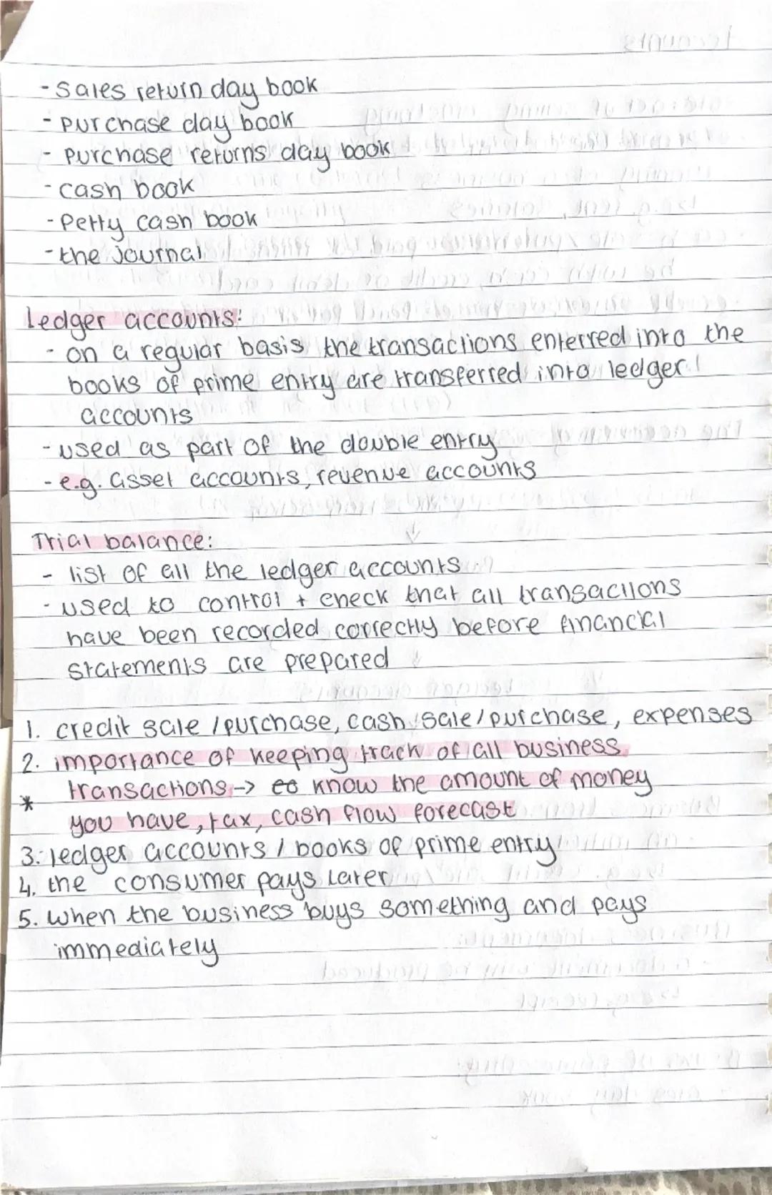 Accounts

•Sale: act of selling something
• expense = the cost neufeet incurred for the day to day
running of a business
> e.g. rent, Salari