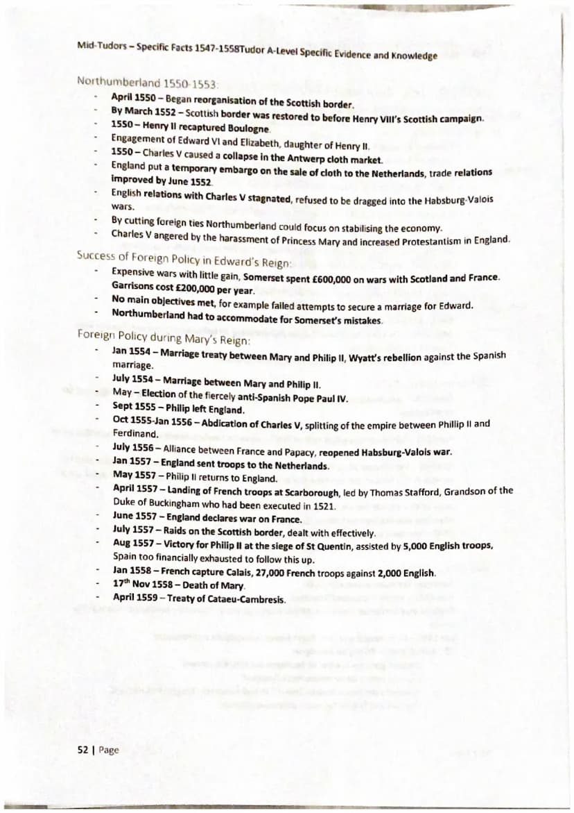 Mid-Tudors-Specific Facts 1547-1558Tudor A-Level Specific Evidence and Knowledge
47 Page
Mid Tudors:
1547-1558 Mid-Tudors-Specific Facts 154