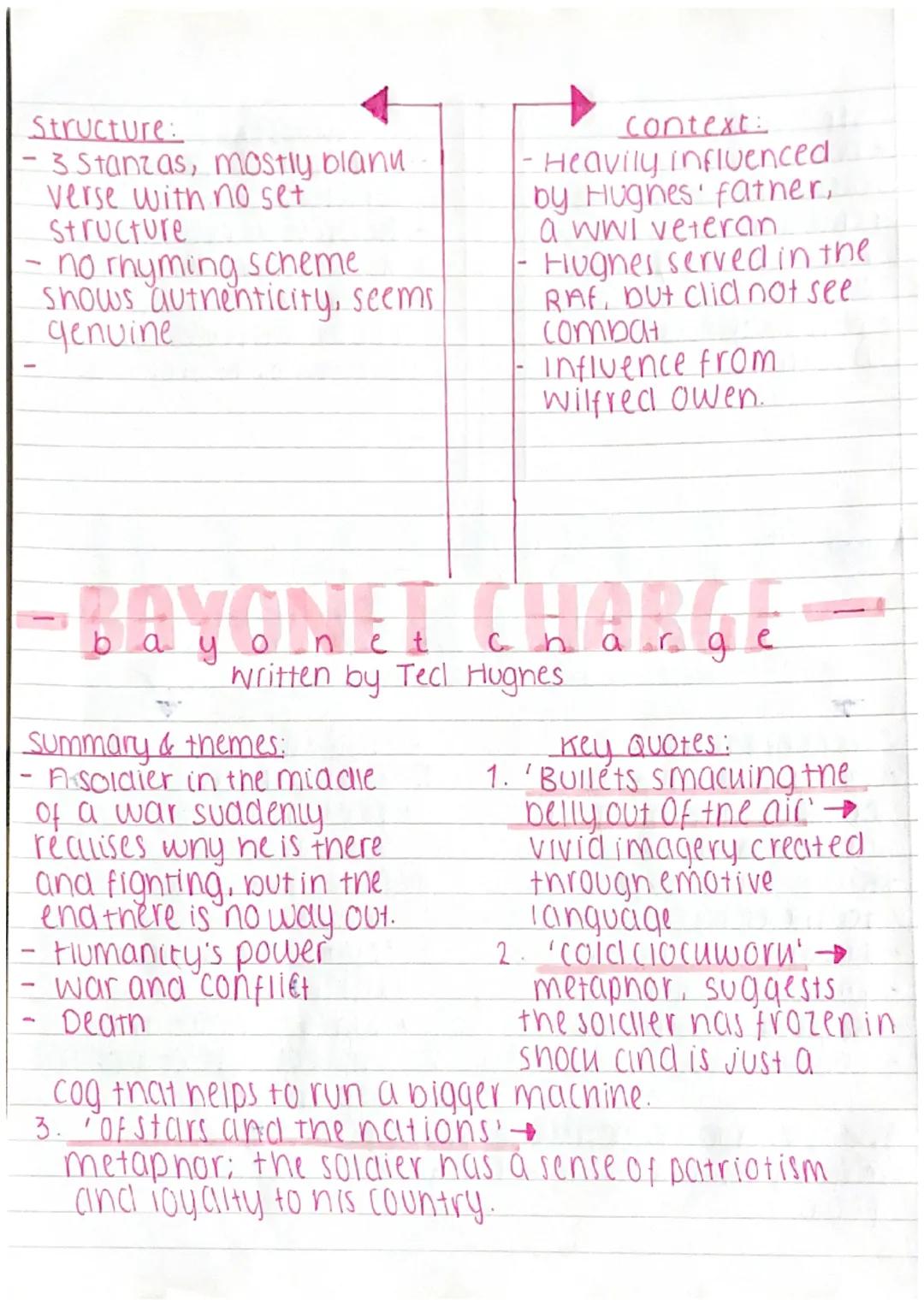 Structure:
3 Stanzas, mostly blann
verse with no set
Structure
- no rhyming scheme
shows authenticity, seems
genuine
context:
Heavily influe