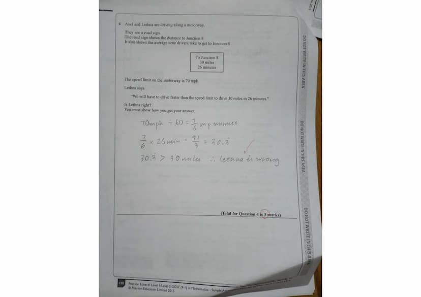 Write your name here
Surname
UNIDA
Pearson Edexcel
Level 1/Level 2 GCSE (9-1)
S48574A
Centre Number
Mathematics
Paper 2 (Calculator)
Sample 
