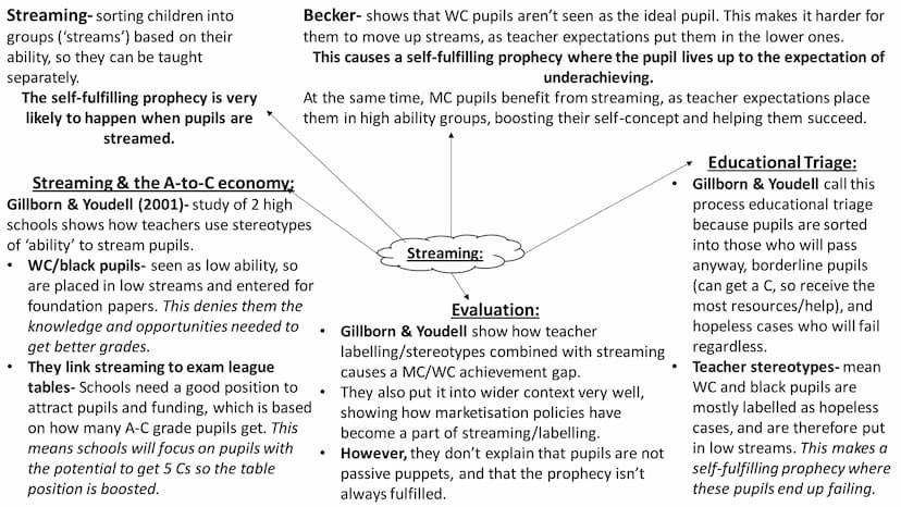 Internal class differences in
achievement Studies show that teacher attach
meanings (labels) to pupils
regardless of their actual ability or