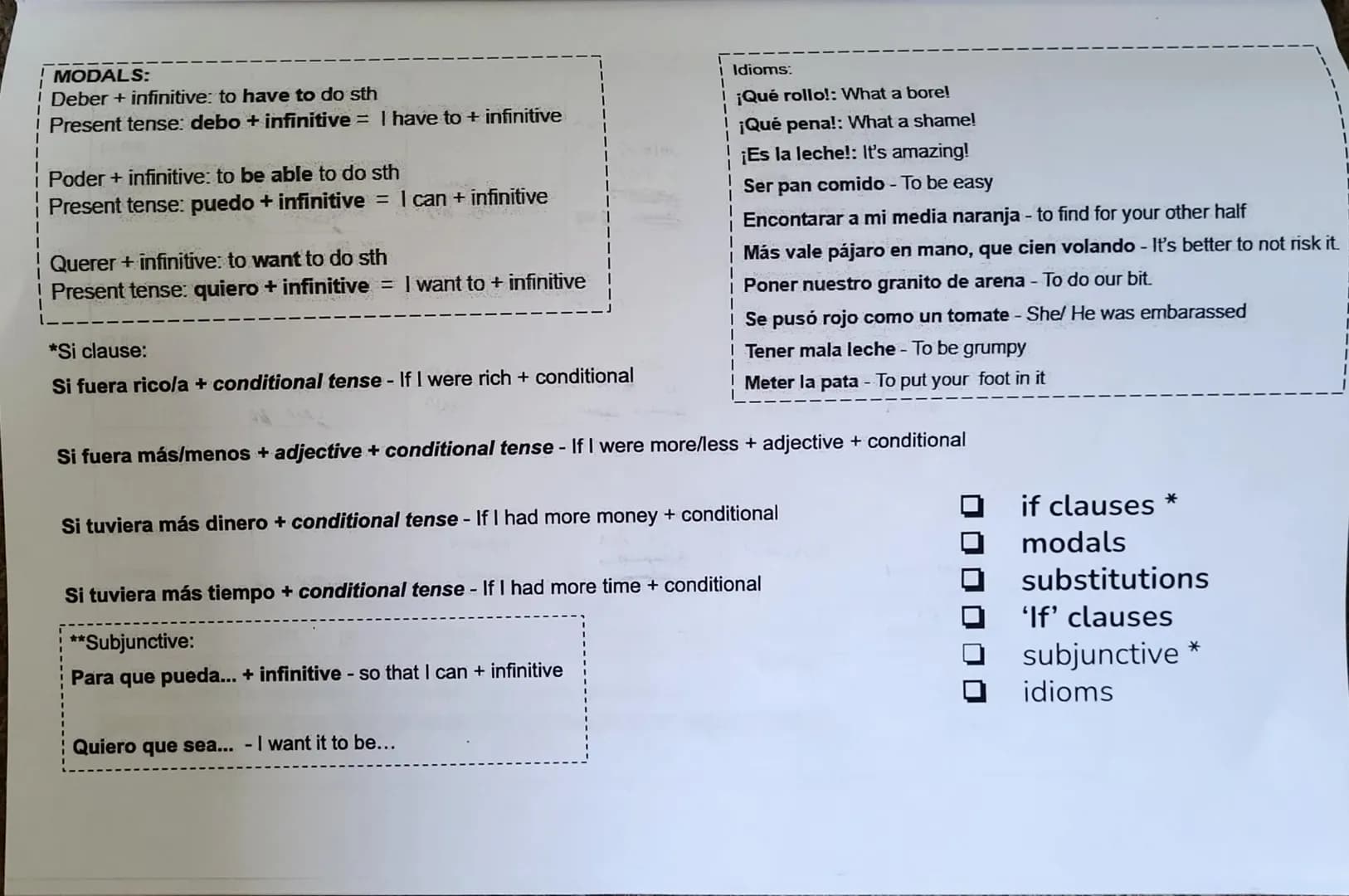 Examen de Español
Escribir
ERES UN CRACK
Y LO SABES
memegenerator.es
¡Vamos!
1 4
fore
euch
Pa pr
ayudaste
gusturia
I would like
F
Reasons Wr