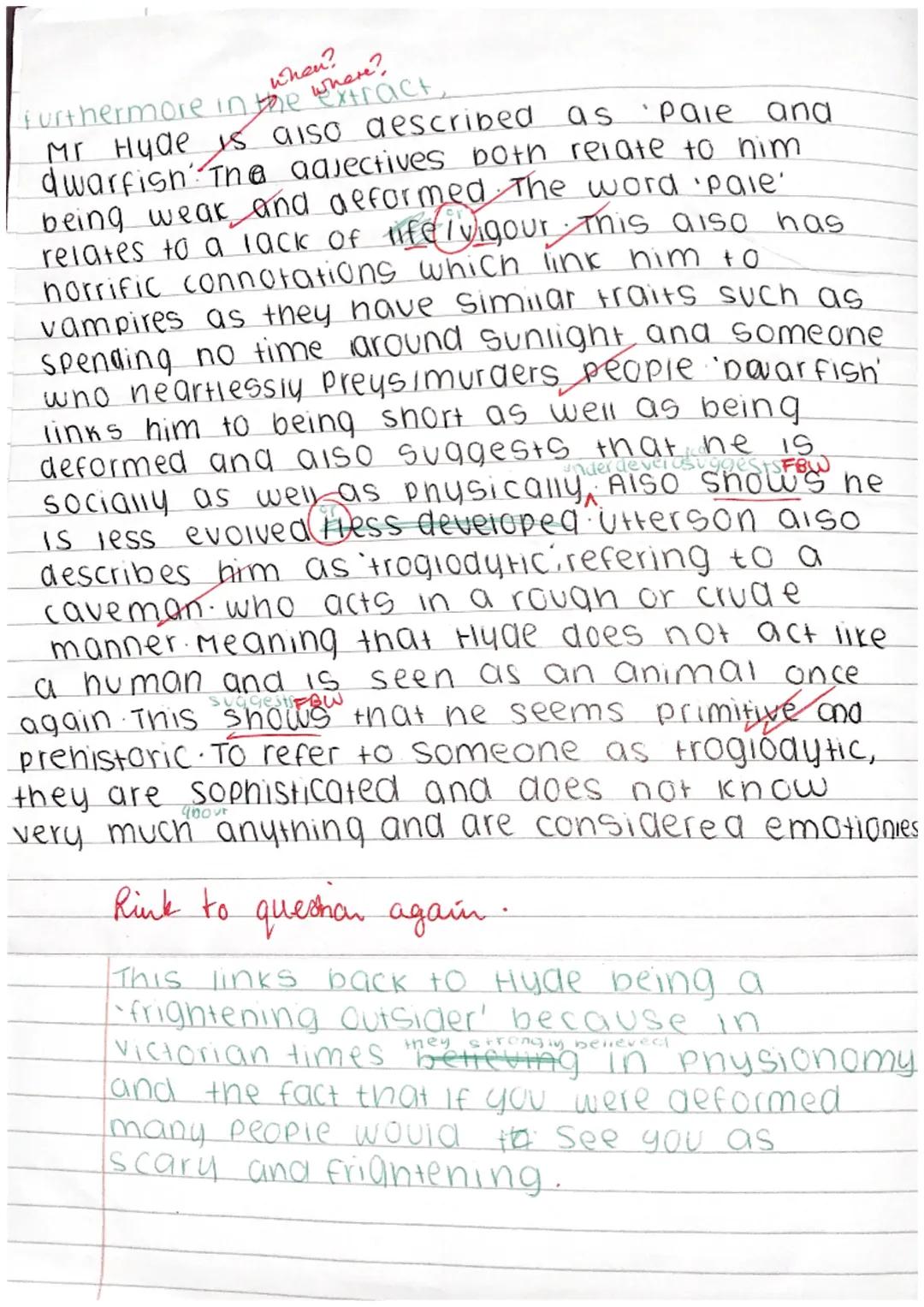 man
Robert Louis Stevenson: The Strange Case of Dr Jekyll and Mr Hyde
Read the following extract from Chapter 2 and then answer the question