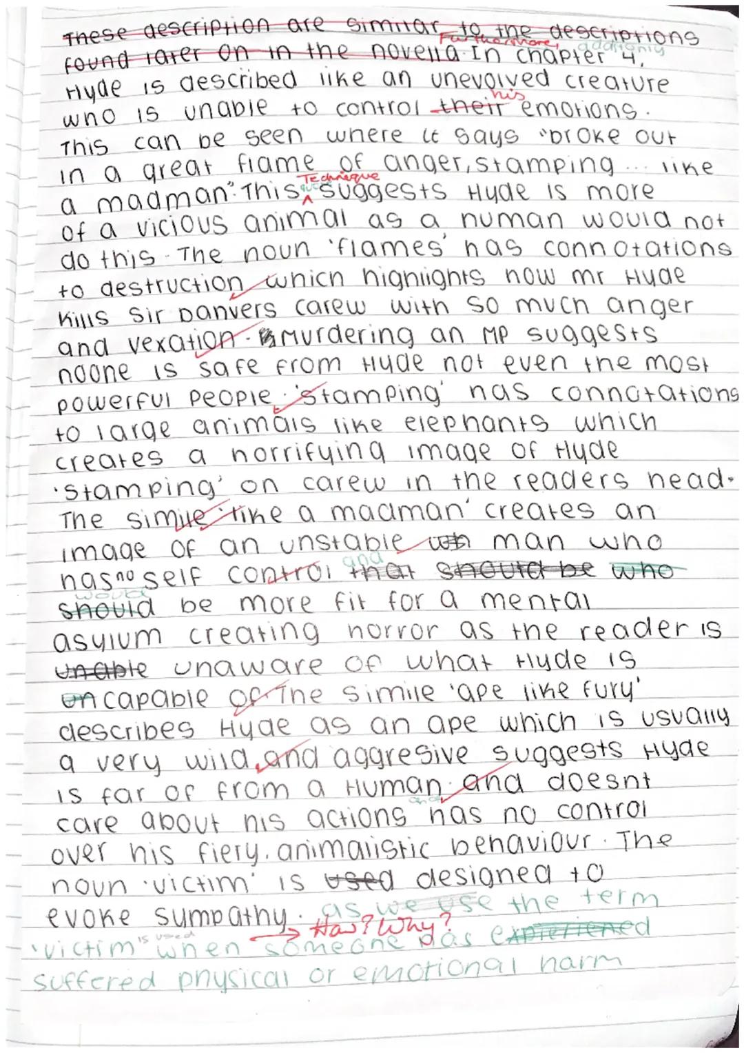 man
Robert Louis Stevenson: The Strange Case of Dr Jekyll and Mr Hyde
Read the following extract from Chapter 2 and then answer the question
