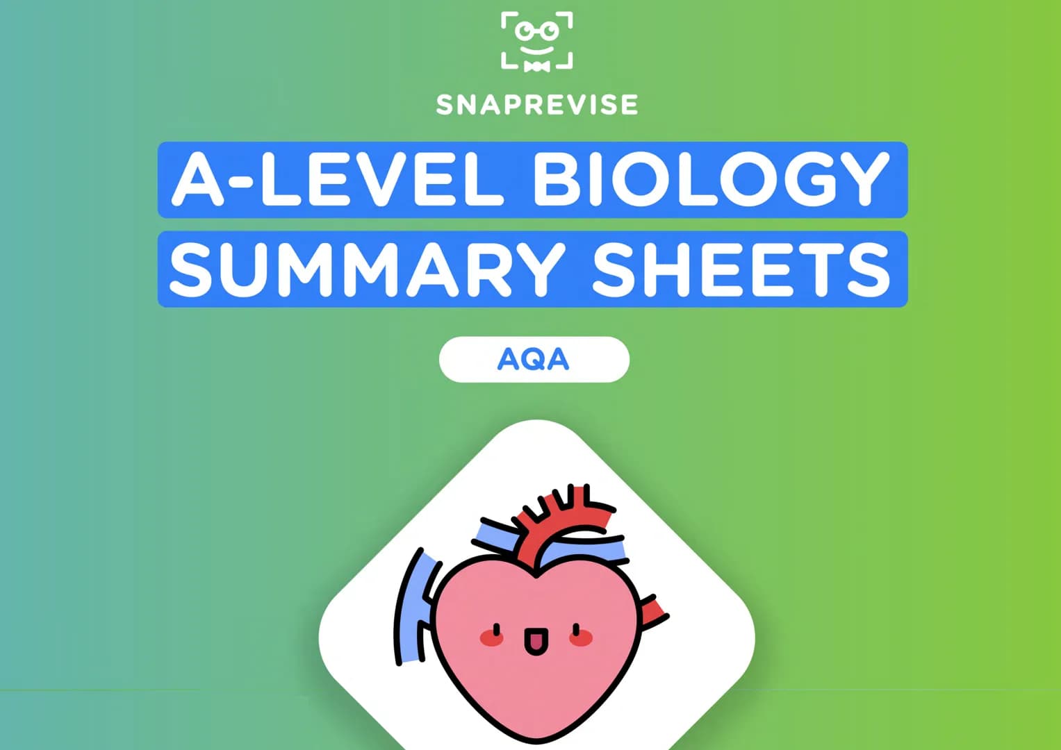 LAJ
SNAPREVISE
A-LEVEL BIOLOGY
SUMMARY SHEETS
AQA SNAPREVISE
A-LEVEL BIOLOGY
IN 200 CARDS
AQA
Revision cards with exam questions
covering th