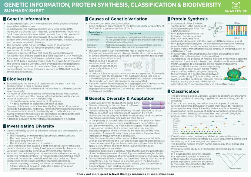 LAJ
SNAPREVISE
A-LEVEL BIOLOGY
SUMMARY SHEETS
AQA SNAPREVISE
A-LEVEL BIOLOGY
IN 200 CARDS
AQA
Revision cards with exam questions
covering th